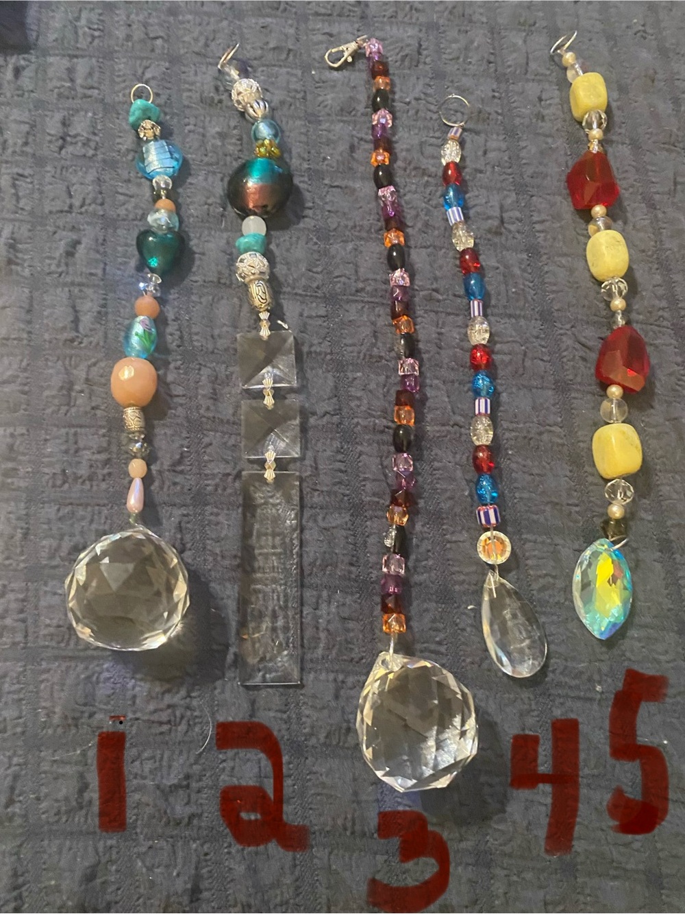 Handcrafted Crystal Sun Catchers. Pick Your Favorite. Crystal, Stones or Beads
